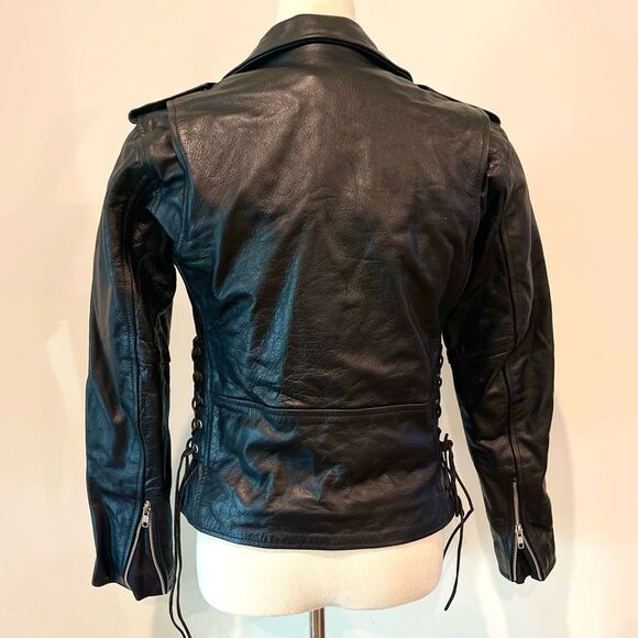 Milwaukee Leather LKL2700 Womens Classic Black Premium Leather Motorcycle Jacket - Picture 8 of 15